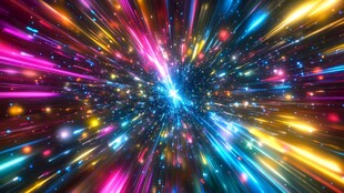 绚丽星芒宇宙光效背景图