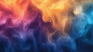 梦幻绚丽色彩烟雾背景图