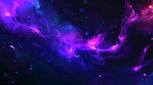梦幻紫色星云宇宙背景图