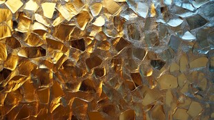 金色碎晶纹理背景图案