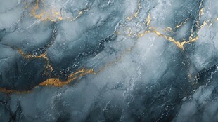 蓝金大理石纹理背景
