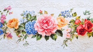 花卉蕾丝图案精美装饰