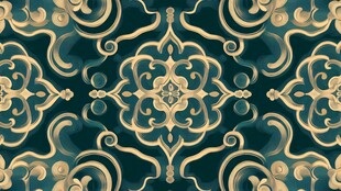 复古华丽中式花纹图案