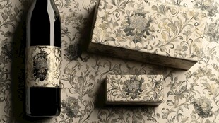 复古风酒瓶与精美包装盒