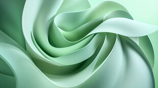 淡绿旋绕抽象纹理背景图