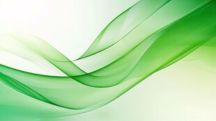 绿色飘逸动感线条背景图