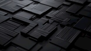 黑色几何模块质感排列