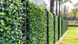 绿色植物围栏景观