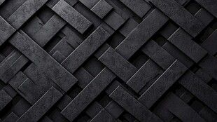黑色交错砖块纹理背景