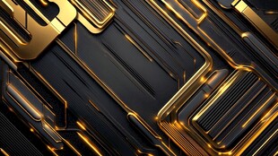 黑金科技风几何图案背景