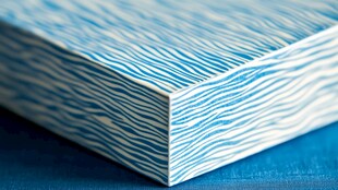 蓝白条纹精美板材特写