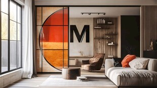 现代风客厅的时尚隔断设计