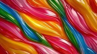 绚丽多彩流体波纹图案