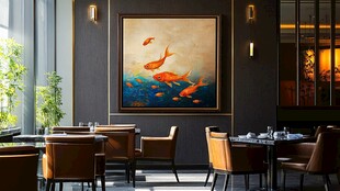 餐厅内的艺术装饰画