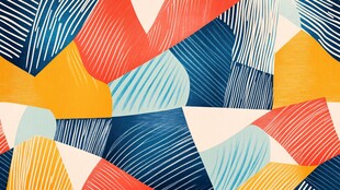 多彩几何抽象图案背景