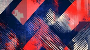 抽象几何色块艺术背景图