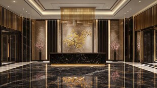 豪华大气中式风格酒店大堂