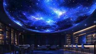 梦幻星空主题室内空间