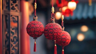 中式红灯笼 传统氛围拉满