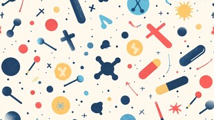 医学元素趣味图案背景