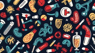 医疗元素插画集合