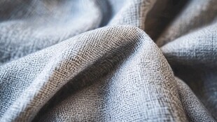 浅灰色麻布纹理特写