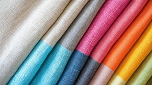 多彩织物面料展示