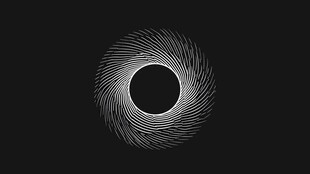 黑白旋涡线条抽象图案