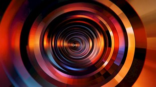 炫彩环形渐变抽象背景图