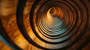 螺旋楼梯光影之美