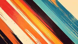 多彩条纹抽象艺术背景图