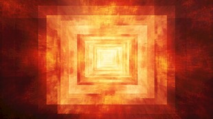 炫彩火焰方形光影特效图