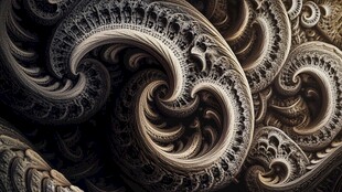 分形艺术 奇幻螺旋纹理图案