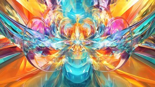 梦幻绚丽的抽象艺术图案