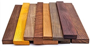多彩实木条 多样纹理展示