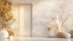 梦幻门前景 自然雅致风