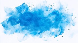 蓝色水彩晕染抽象背景