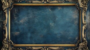 复古金色雕花边框画框