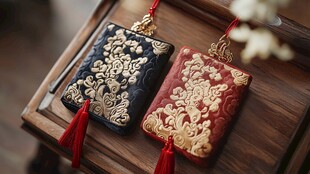 古典刺绣钱包 尽显中式韵味