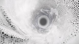 黑白点状旋涡抽象图案