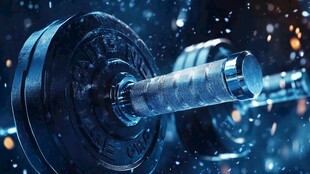 炫酷金属哑铃 科技感健身元素