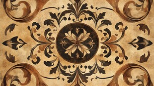 复古华丽花纹图案装饰