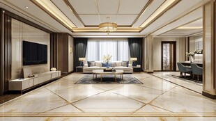 豪华大气现代风客厅空间