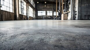 空旷工业风仓库室内地面