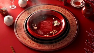 中式红盘美食 氛围超绝