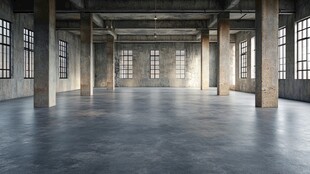 空旷工业风室内空间场景