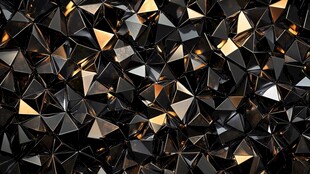 黑色金属质感三角几何图案