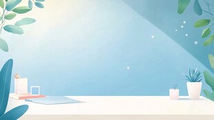 清新绿植桌面背景场景