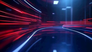 炫彩流光的科技动感空间