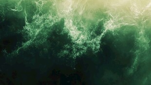 梦幻绿色云雾背景纹理